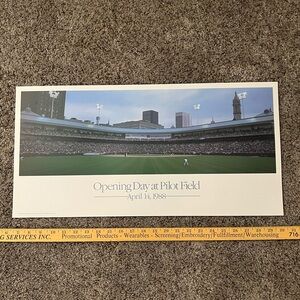 Vintage 1988 MiLB Buffalo Bisons Opening Day at Pilot Field Buffalo Poster Print